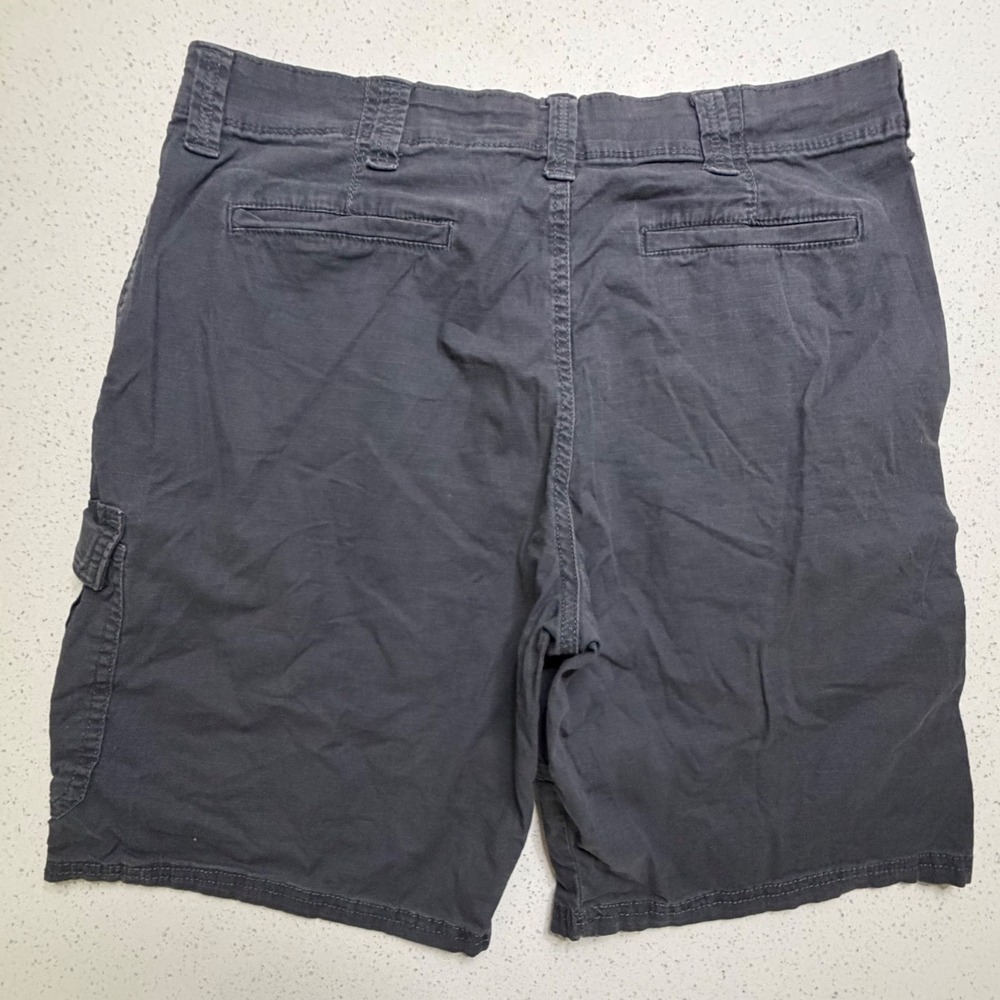 Wrangler Mens Relaxed Fit Cargo Shorts Dark Grey Charcoal Size 34 112314952